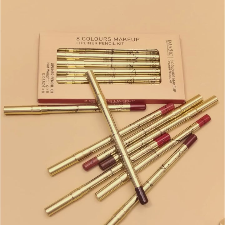 Lip Liner Pencil 8pcs pack