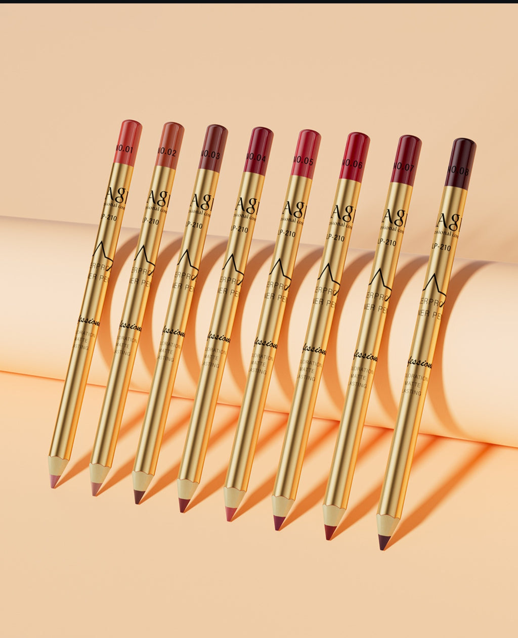 Lip Liner Pencil 8pcs pack