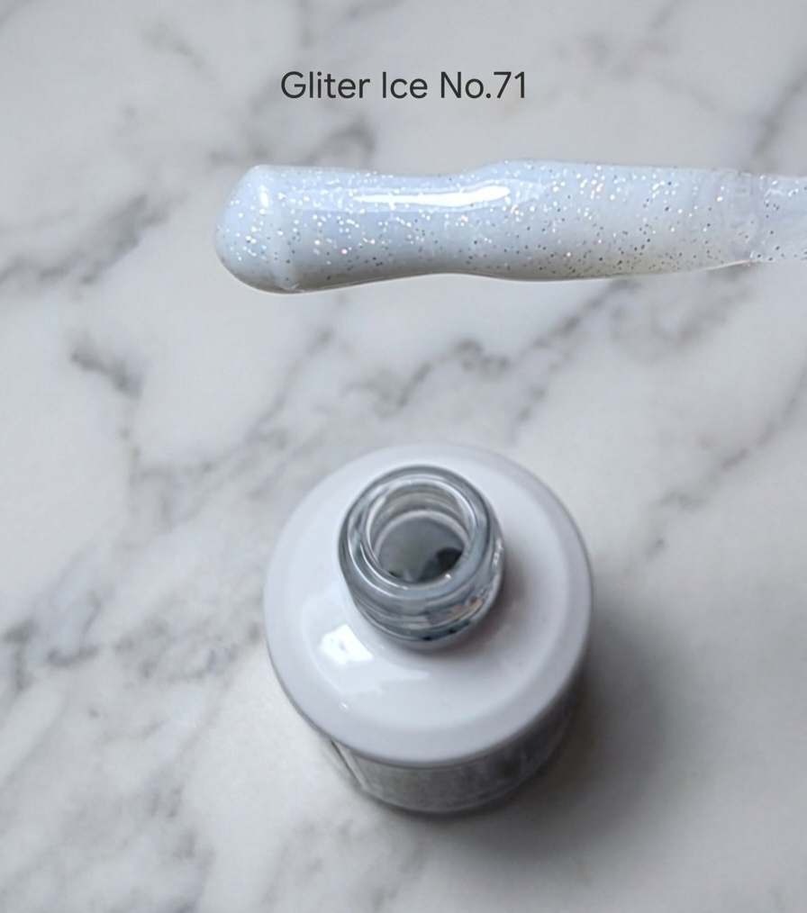 SDG3 Titanium Rubber Base Gel 15ml- No.71 Glitter Ice