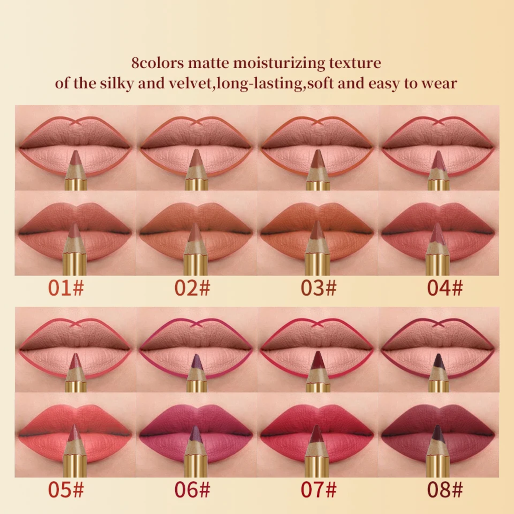 Lip Liner Pencil 8pcs pack