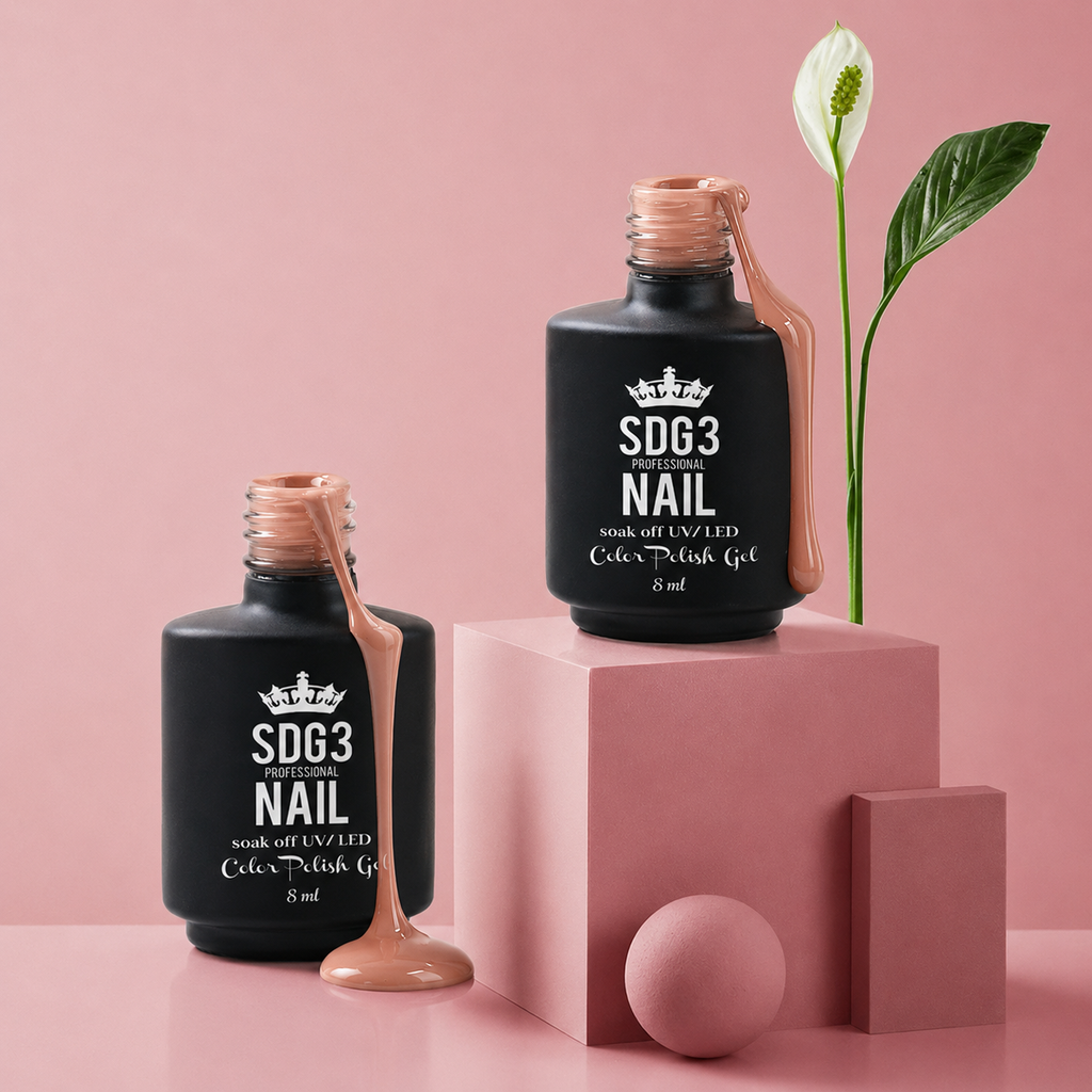 Color Polish Gel Set – Nude Series – 6 pcs Colors – 8ml