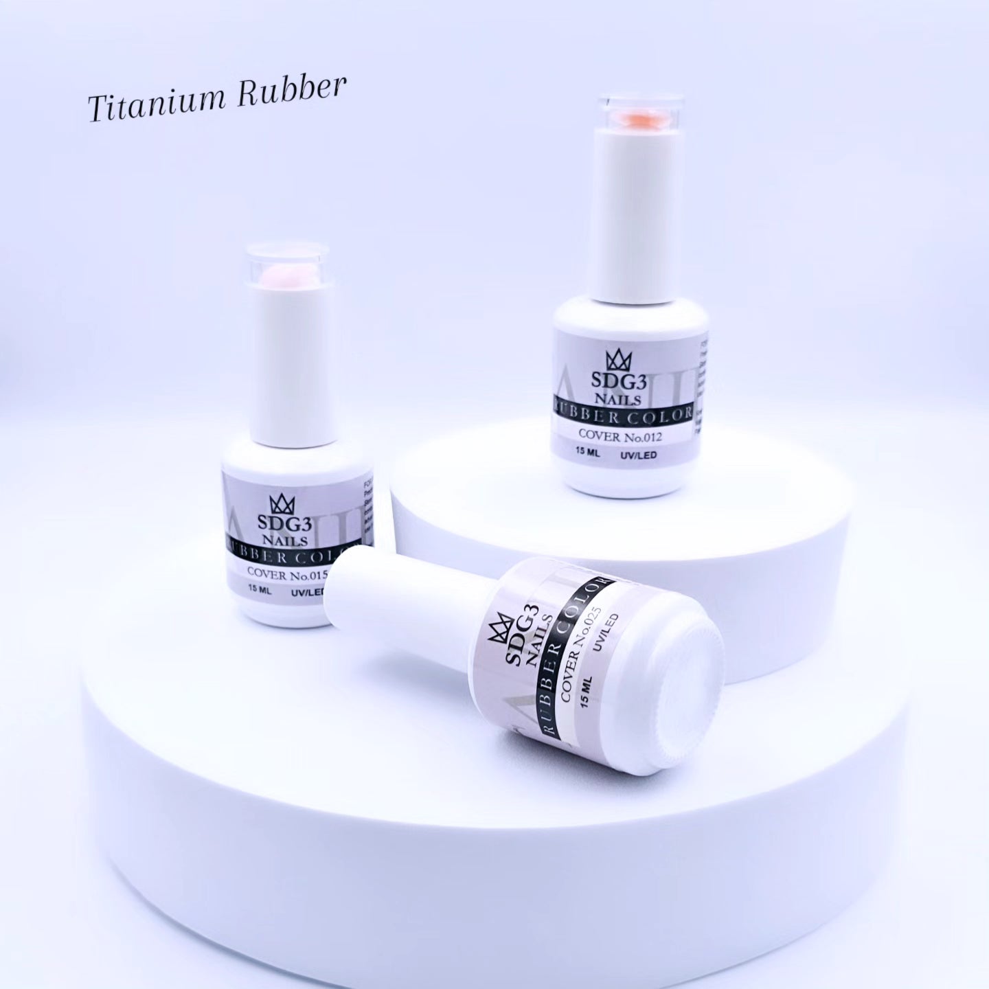 SDG3 Titanium Rubber Base Gel 15ml - Total Clear
