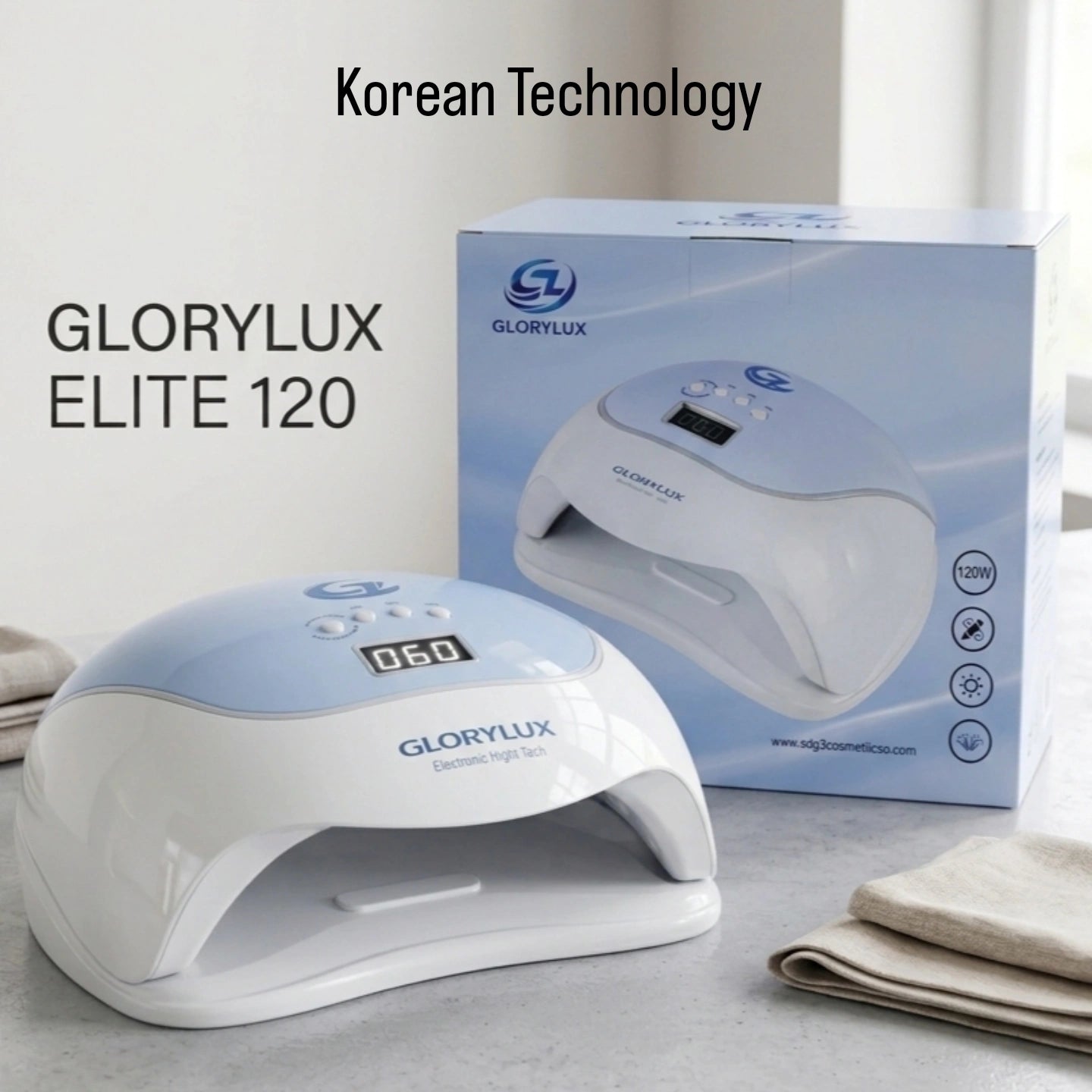 GLORYLUX ELITE 120 Professional UV/LED Lamp - Korean Technology