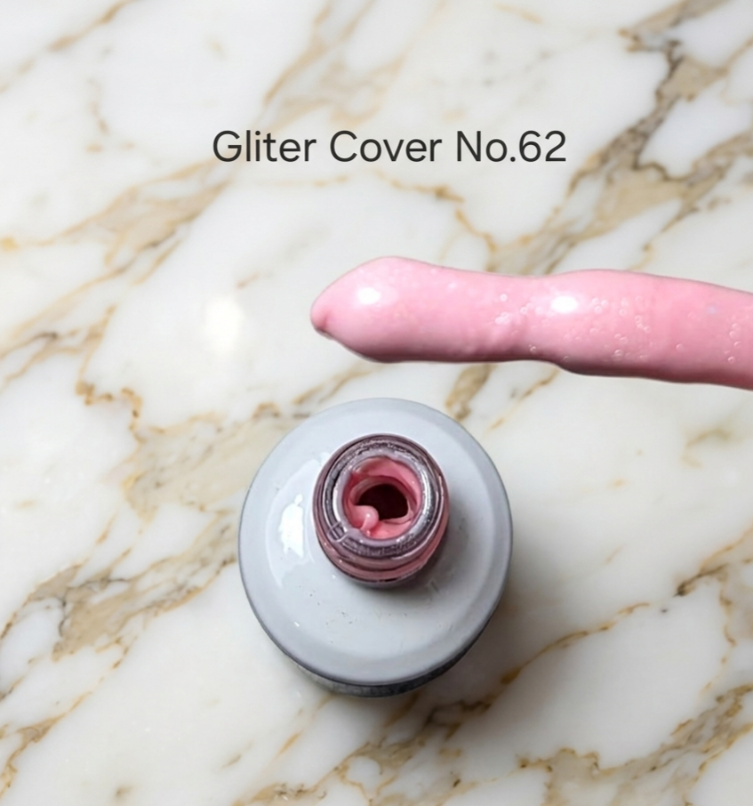 SDG3 Titanium Rubber Base Gel 15ml - Cover No.62 Glitter Pink