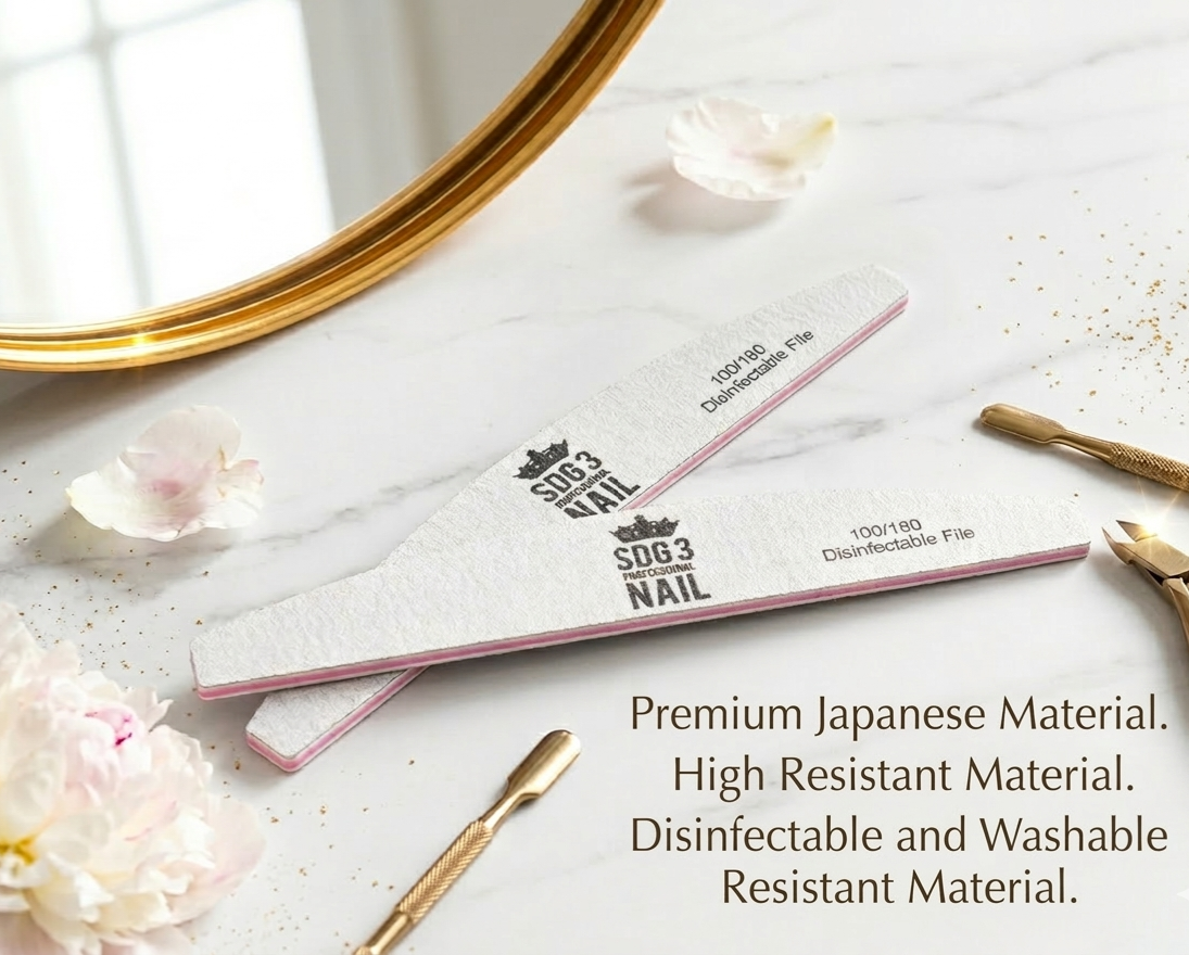 Nail File 100/180 Grit – 25 pcs