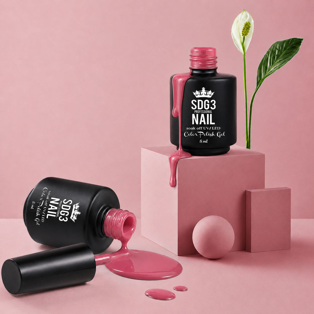 Color Polish Gel Set – Pink Series – 6 pcs Colors – 8ml