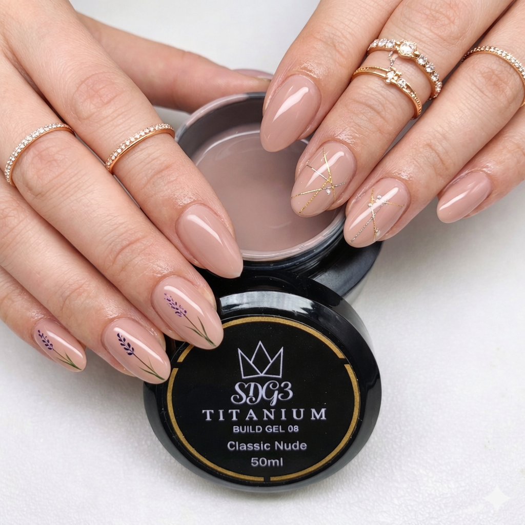 SDG3 Titanium Builder Gel 50ml - Classic Nude No.08